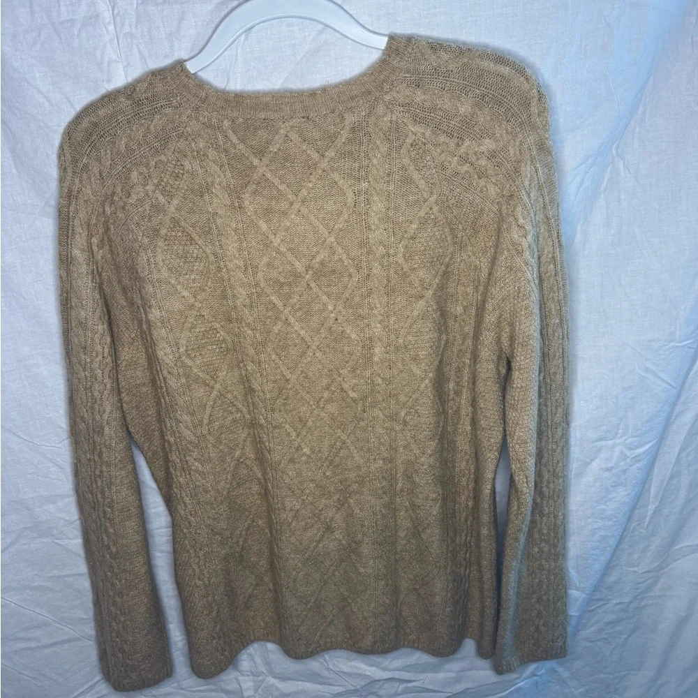 Vince Camuto Camel Cable Knit Sweater